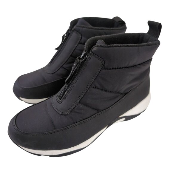 Easy Spirit Ankle Boot Womens 8W Black Cold Weather Casual Outdoor Edele Bootie - Picture 1 of 10